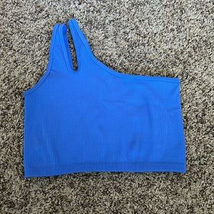 Aerie cropped one shoulder top/sports bra